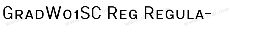 GradW01SC Reg Regula字体转换